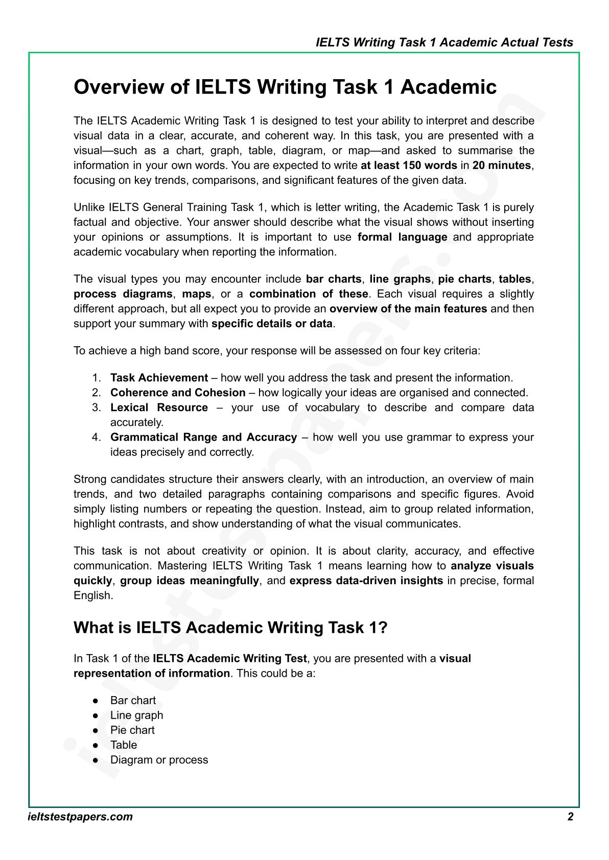 IELTS Writing Task 1 Academic Actual Tests with Answers (July–Sept 2025 Edition)