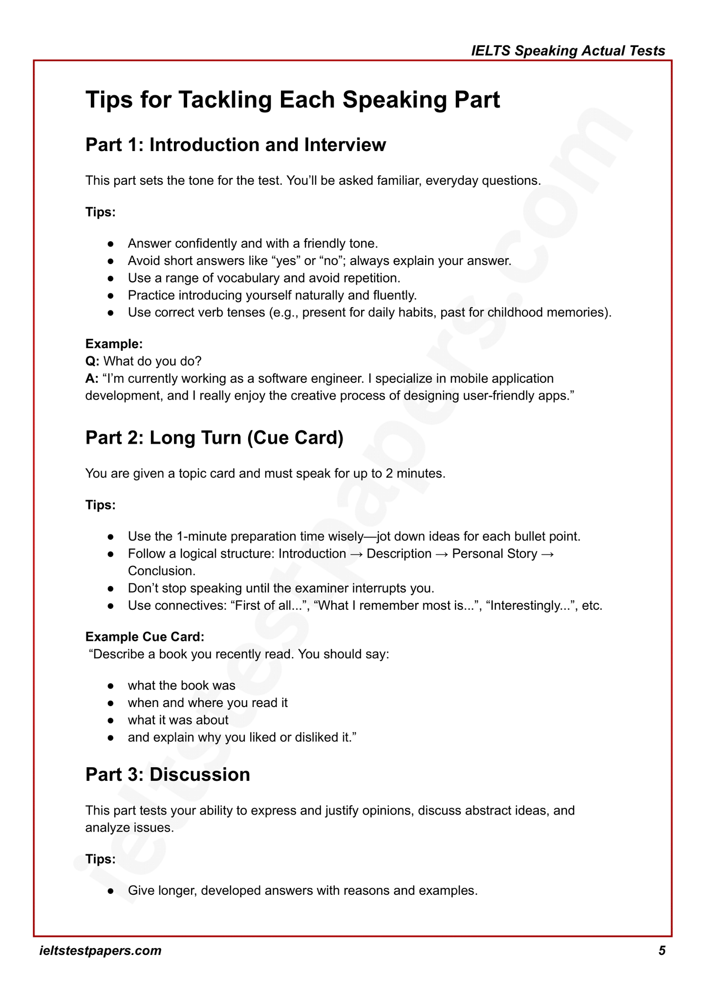 IELTS Speaking Actual Tests with Answers (July–Sept 2025 Edition)