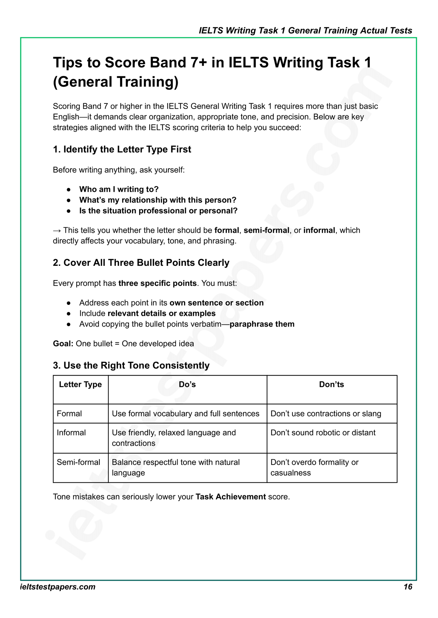 IELTS Writing Task 1 General Actual Tests with Answers (July–Sept 2025 Edition)
