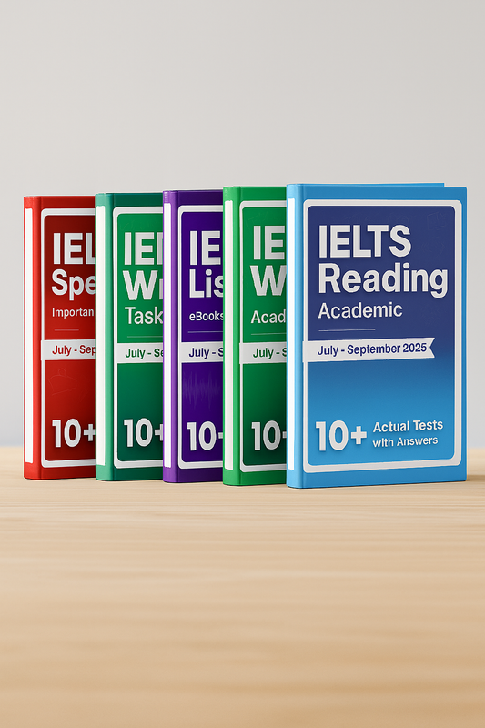 IELTS Academic Combo Actual Tests with Answers (July–Sept 2025 Edition)