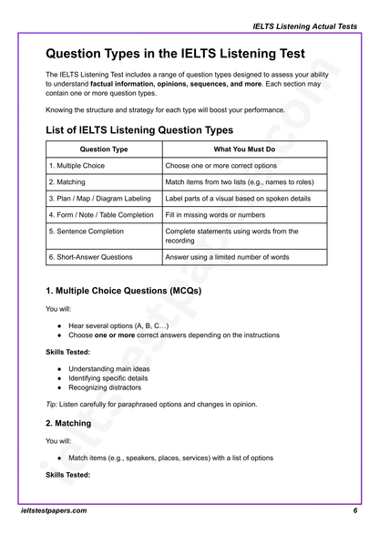 IELTS Listening Actual Tests with Answers (July–Sept 2025 Edition)