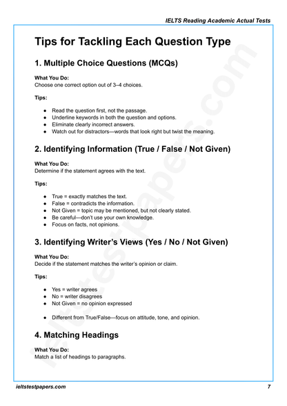 IELTS Reading Academic Actual Tests with Answers (July–Sept 2025 Edition)
