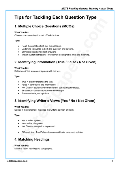 IELTS Reading General Actual Tests with Answers (July–Sept 2025 Edition)