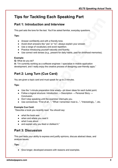 IELTS Speaking Actual Tests with Answers (July–Sept 2025 Edition)
